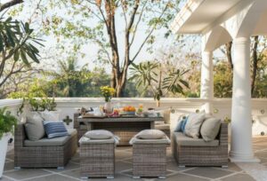 Outdoor cushions for patio furniture