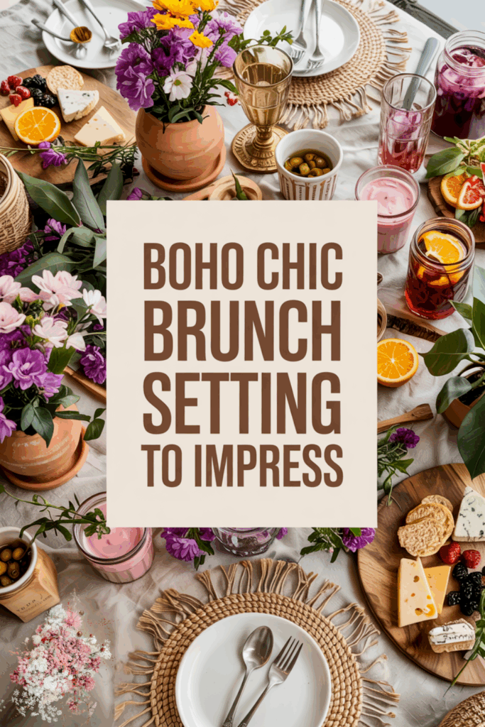 Boho Chic Brunch Setting alfresco Style / Patio and Porch