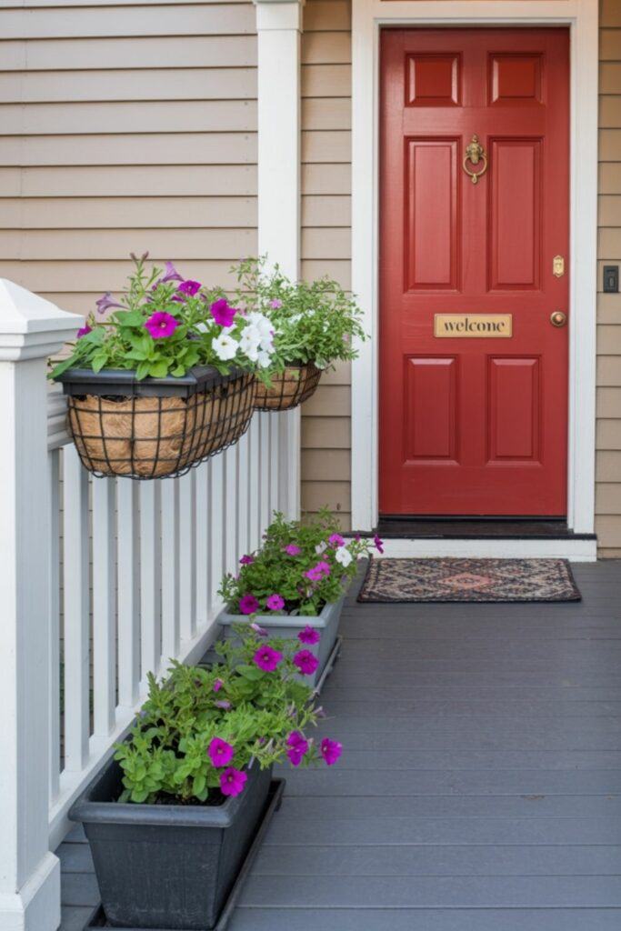 Porch Rail Planters / Patio and Porch