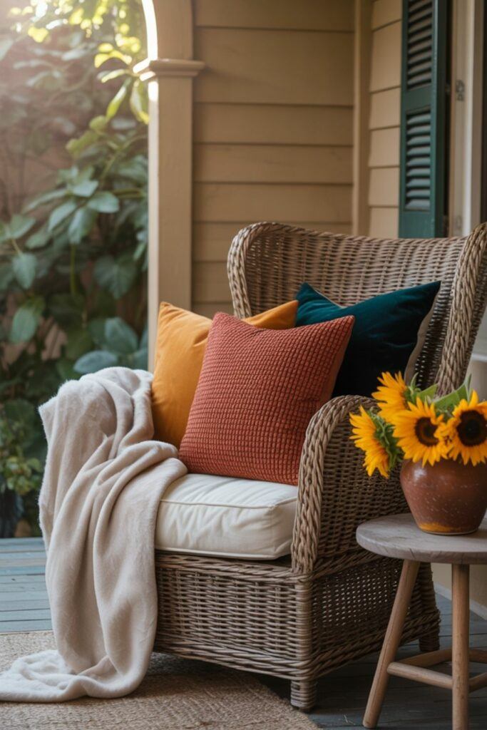 Throw and Pillows / Patio and Porch