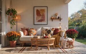 Small Cozy Patio for Fall